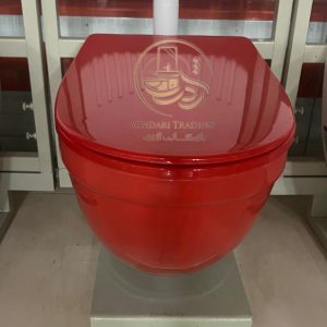 توالت فرنگی والهنگ آرسیتا رنگ قرمز