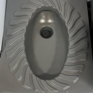 Gray solar toilet